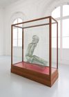 Figure Verte, 2018. Metal, paint, glass, wood. 201 x 179 x 73 cm
