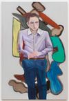 Nervous Man, 2018. Acrylic on linen. 200 x 135 cm
