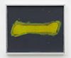 Tom Humphreys. Yellow fist, 2016. Acrylic on linen, wood, glass, aluminium. 54 x 64.30 cm