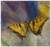 Christian Andersen. June Art Fair. 2024. Sidsel Meineche Hansen. John Sandroni. Metal works. Paintings. John Sandroni. Butterfly Painting, 2024. Oil on canvas. 51 x 56 x 2 cm