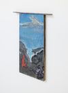 Anton Munar. Aquí te espero / I’ll wait for you here, 2023-24. Oil and pigment on wood with cardboard rooftop frame. 40 x 30 x 3 cm. Christian Andersen