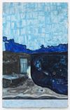Anton Munar. Entre horas, 2022-23. Oil and pigment on linen. 129 x 80 cm. Christian Andersen