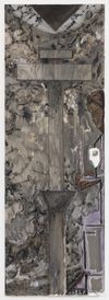 Anton Munar. No dijeron palabras / No words were said 2024-25. Oil, soil and pastel on linen. 160 x 55 cm. Christian Andersen