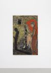Anton Munar. Candle, 2022-25. Oil and pigments on burlap. 129 x 81 cm. Christian Andersen
