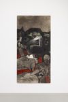 Anton Munar. Nunca pare de hablarle a la montaña / I never stopped talking to the mountain, 2024-25. Oil and soil on linen. 180 x 90 cm. Christian Andersen