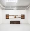 Anton Munar. Yo me muero como he viví / I die as I have lived, 2025. Oil on found wood. 191 x 420 x 53 cm. Christian Andersen