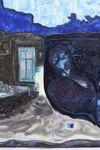 Anton Munar. Entre horas, 2022-23 (detail). Oil and pigment on linen. 129 x 80 cm. Christian Andersen