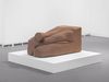 Benjamin Hirte. good core, 2025. Sandstone. 97 x 45 x 45 cm. Christian Andersen. Art Basel Paris, 2025