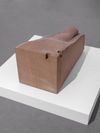 Benjamin Hirte. good core, 2025. Sandstone. 97 x 45 x 45 cm. Christian Andersen. Art Basel Paris, 2025