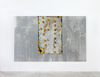 Lorenza Longhi. Untitled, 2025 (detail). Silkscreen ink on deadstock fabric and Tyke mounted on wood panel, aluminium, screws. 2 elements, each 190 x 150 cm. Christian Andersen. Art Basel Paris, 2025
