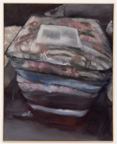 fatigue dissolve, 2026. Oil on canvas in artist’s frame. 77,1 x 62,4 cm (30 3/8 x 24 5/8 inches) framed. Christian Andersen