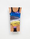 Victoria Colmegna. Where the soul cannot enter, 2020. Steiner chalkboard diagram swimsuit collection XS, laser print over slinky matte lycra stretched on wood. 67 x 36,5 cm. Fiction or Fictions, 2022. Christian Andersen. Copenhagen