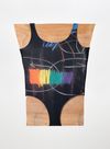 Victoria Colmegna. The Makeup of the Human Being, 2020. Steiner chalkboard diagram swimsuit collection L, laser print over slinky matte lycra stretched on wood. 74,5 x 59,5 cm. Fiction or Fictions, 2022. Christian Andersen. Copenhagen